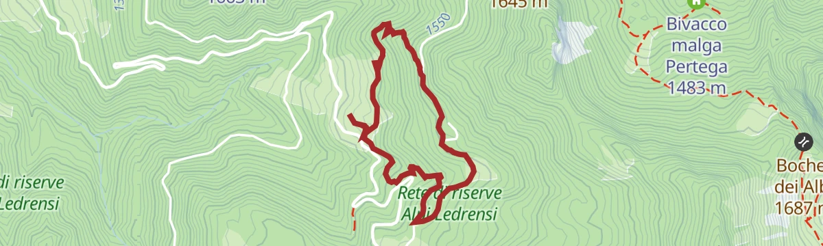 Route map: The Lost Tale - The enchanted forest